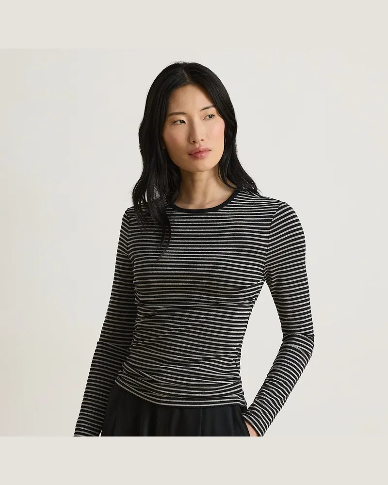 Ralph Lauren Langärmliges T-Shirt mit Streifen Black