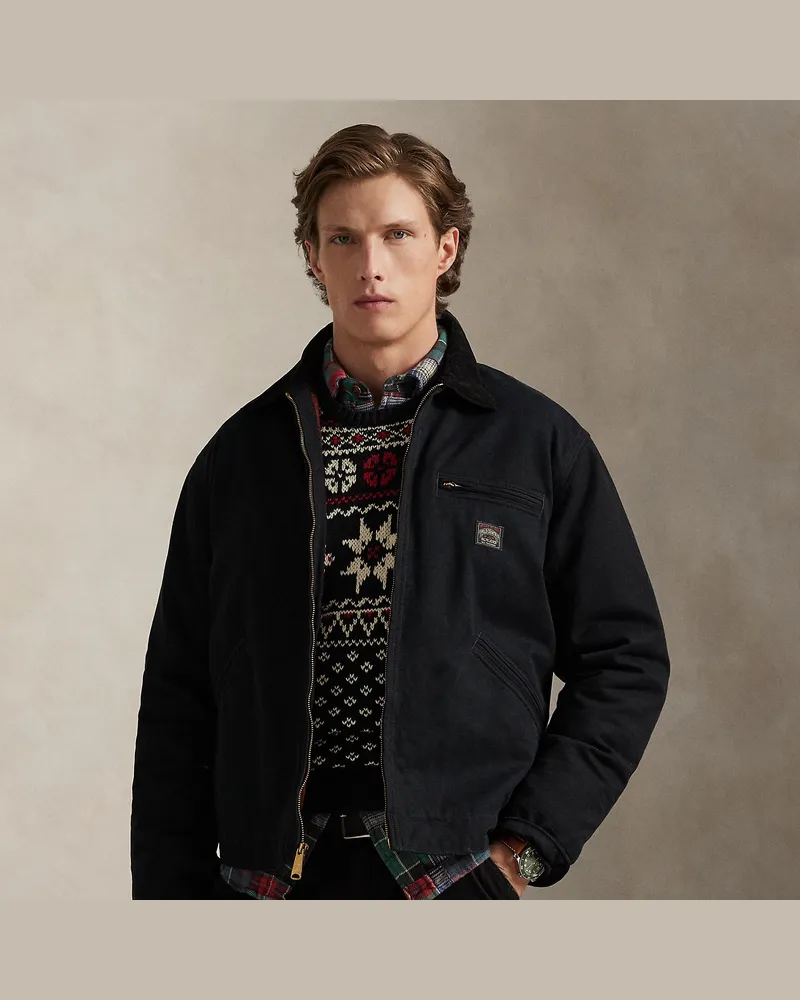 Ralph Lauren Jacke Polo Country aus Segeltuch Black
