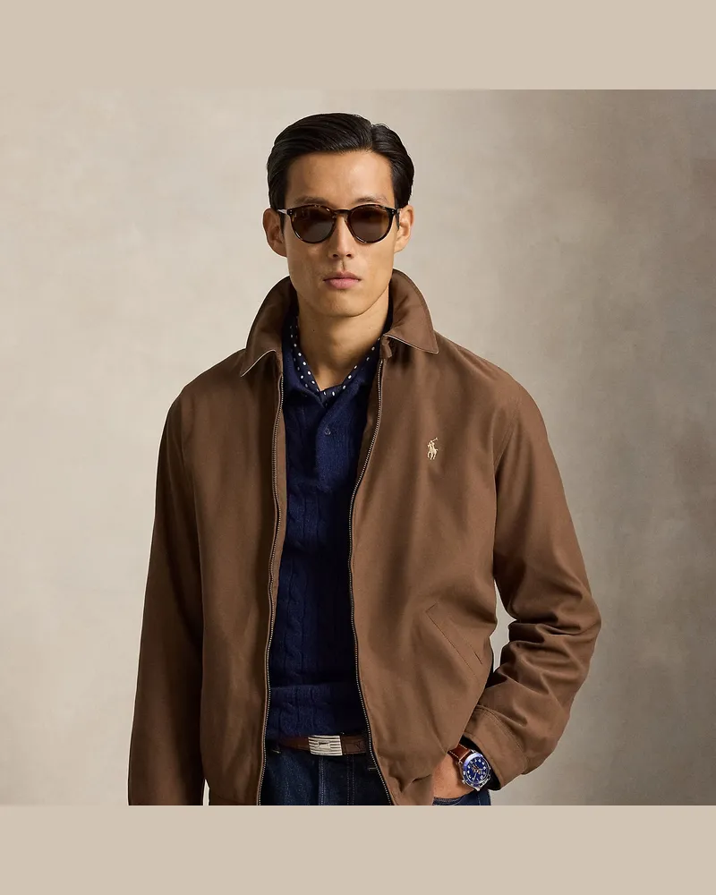 Ralph Lauren Bi-Swing-Jacke aus Twill Brown