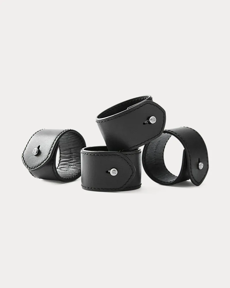 Ralph Lauren Home Serviettenring-Set Wyatt Black