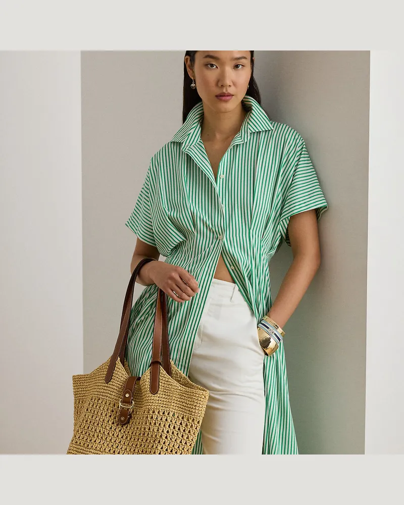 Ralph Lauren Große Tragetasche Tasha aus Stroh Natural