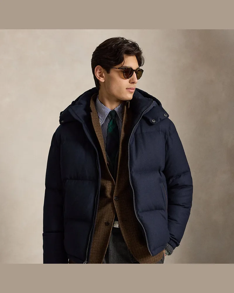Ralph Lauren Daunenjacke Decker aus Wollmischung Blue
