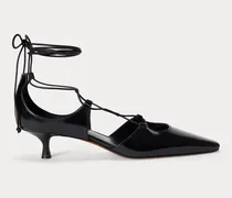 Kalbsleder-Kitten-Heel mit Schnürdesign