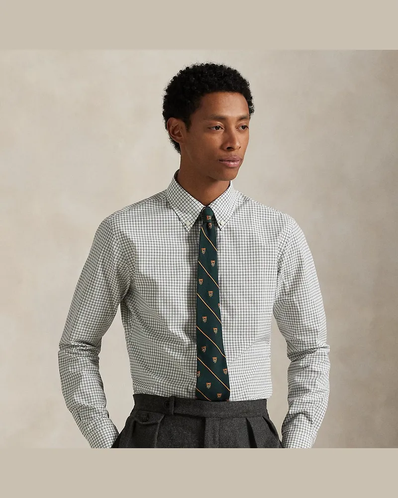 Ralph Lauren Classic-Fit Tattersall-Popelinehemd Green