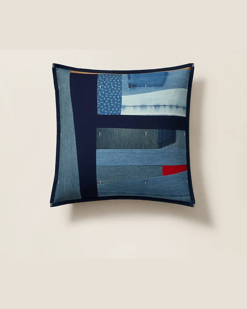 Ralph Lauren Home Kissen RL x Gee’s Bend Blue