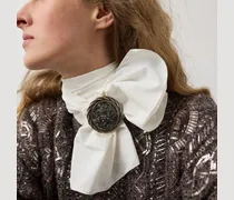 Pyrit-Brosche in Antik-Optik