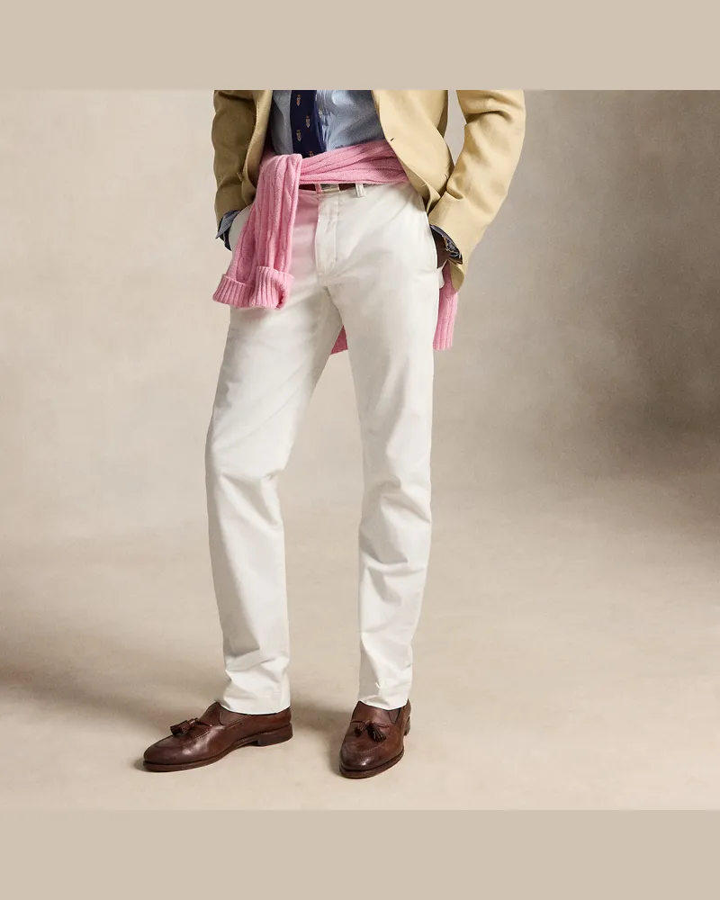 Ralph Lauren Stretch-Straight-Fit Chinohose Bedford White