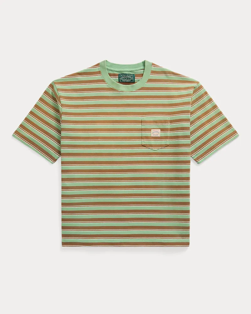Ralph Lauren Relaxed-Fit Jersey-T-Shirt mit Streifen Green
