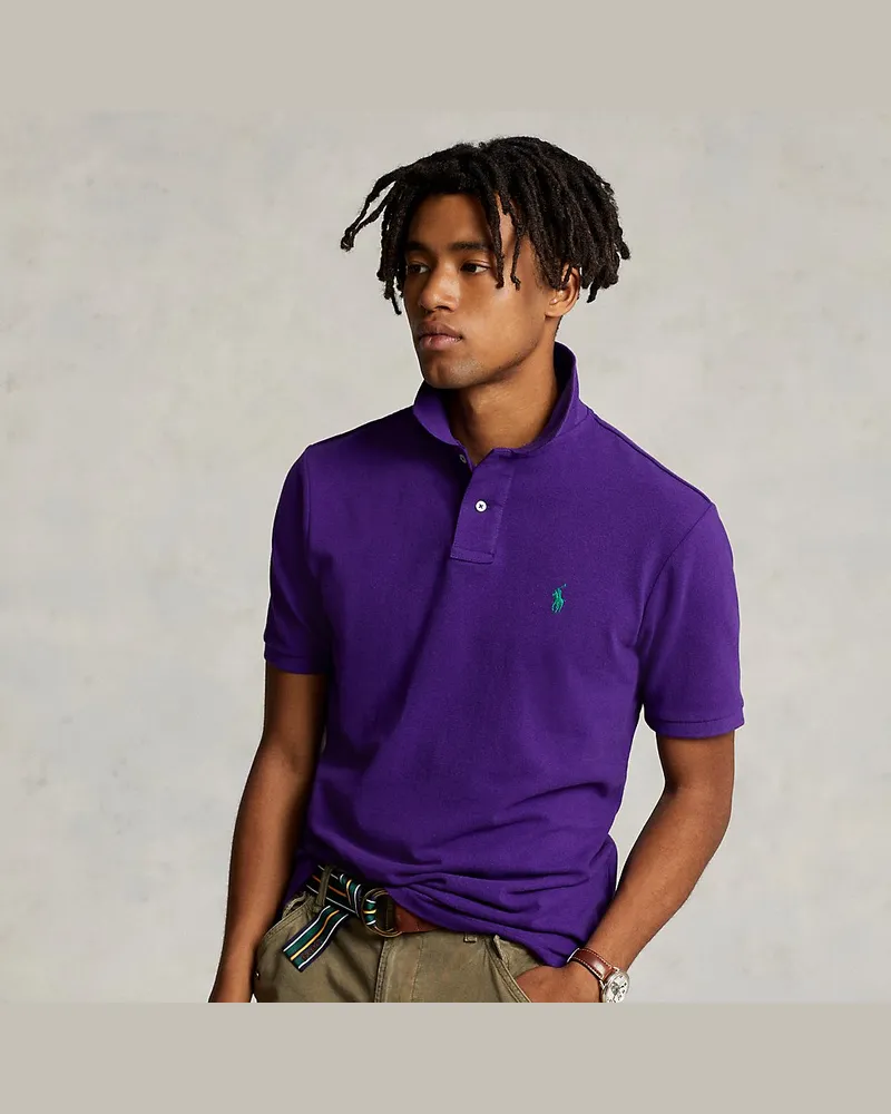 Ralph Lauren Slim-Fit Poloshirt aus Piqué Purple