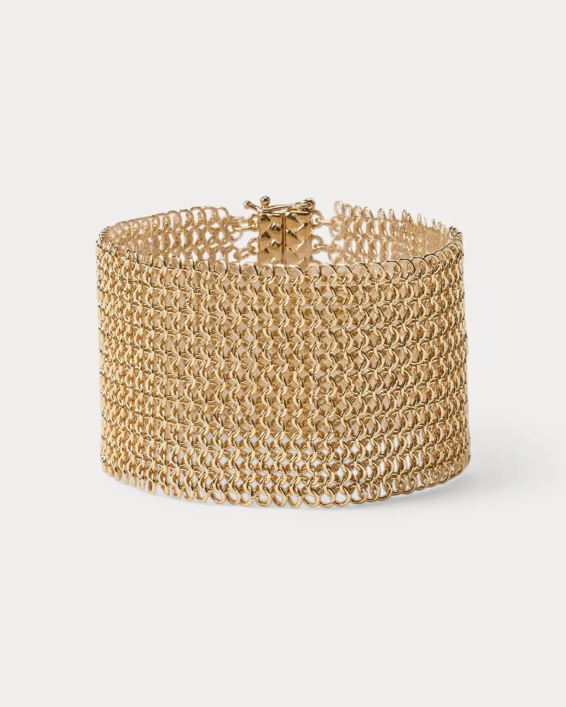 Ralph Lauren Vergoldetes Mesh-Flex-Armband Gold