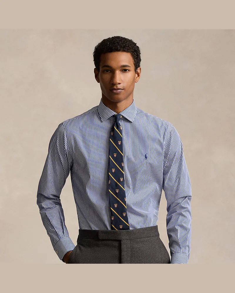 Ralph Lauren Custom-Fit Popelinehemd Blue