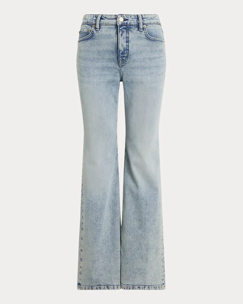 Ralph Lauren Ausgestellte Jeans mit hoher Leibhöhe Blue
