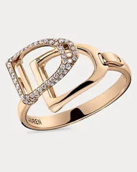 Ralph Lauren Pavé-Ring mit Steigbügeln Gold