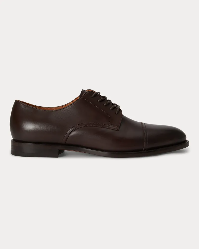 Ralph Lauren Cap-Toe-Schuh Owen aus Leder Brown