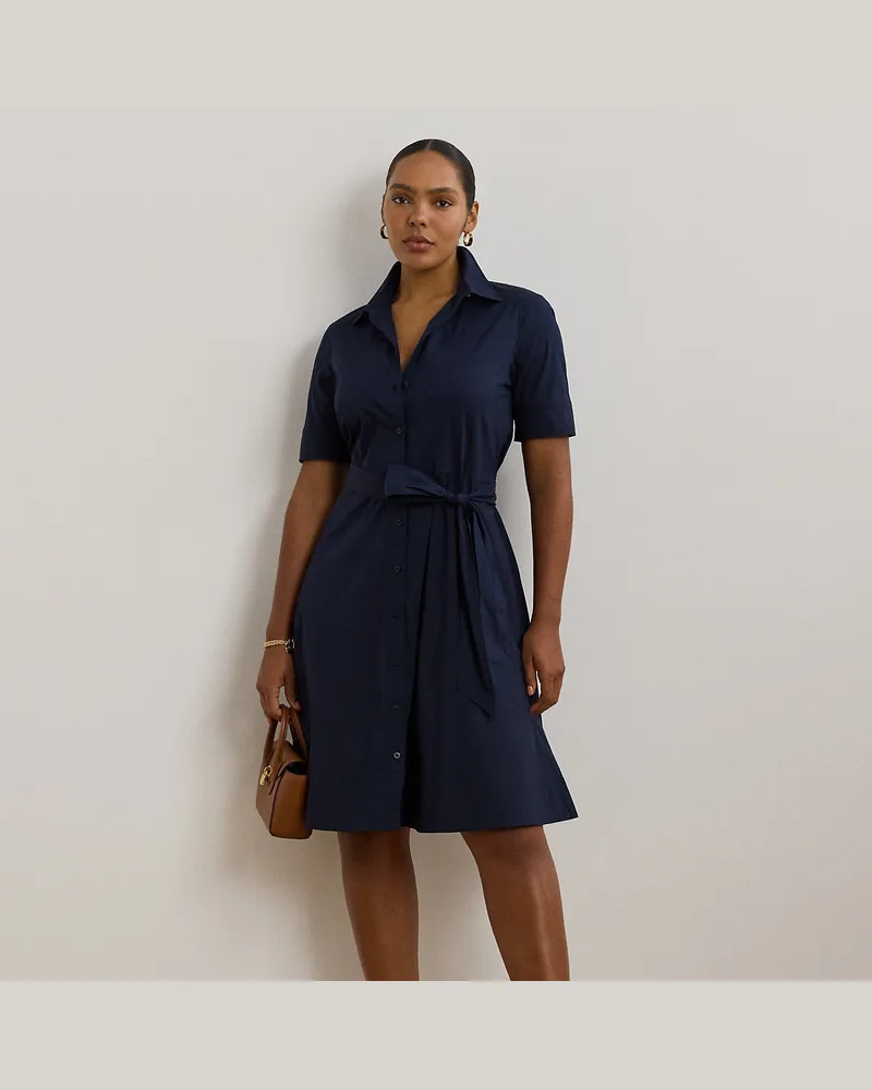 Ralph Lauren Plus Größen - Hemdkleid mit Gürtel Blue