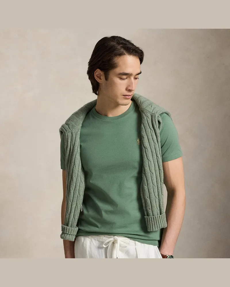 Ralph Lauren Custom-Slim-Fit Jersey-T-Shirt Green