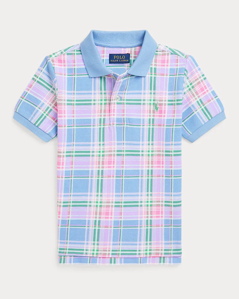 Ralph Lauren Kariertes Poloshirt aus Baumwollpiqué Multi