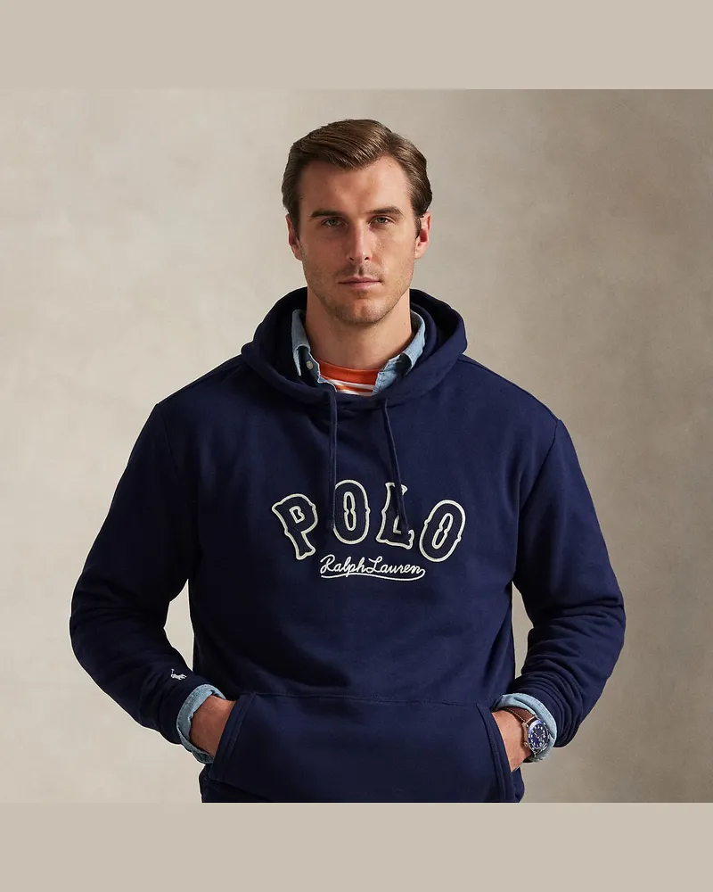 Ralph Lauren Große Größen - Fleece-Kapuzenshirt RL mit Western-Logo Blue