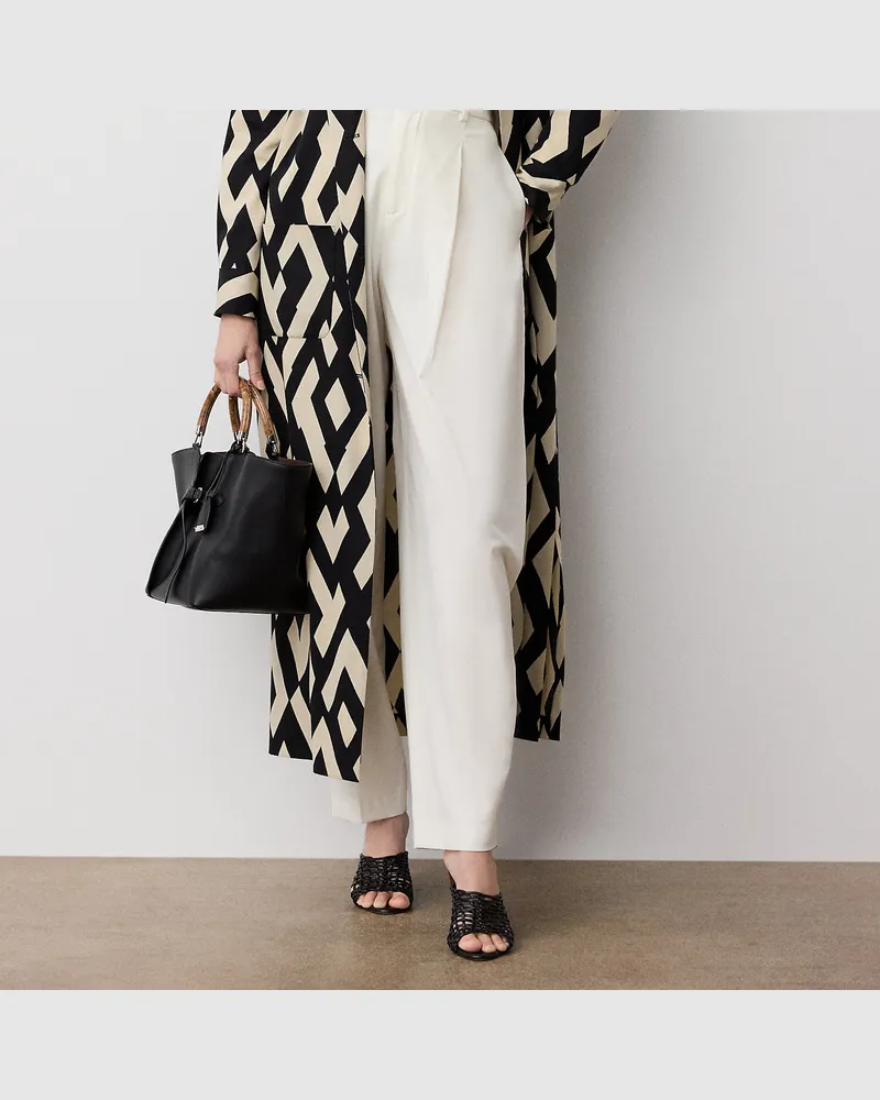 Ralph Lauren Hose Harlo aus einer Wollmischung Cream