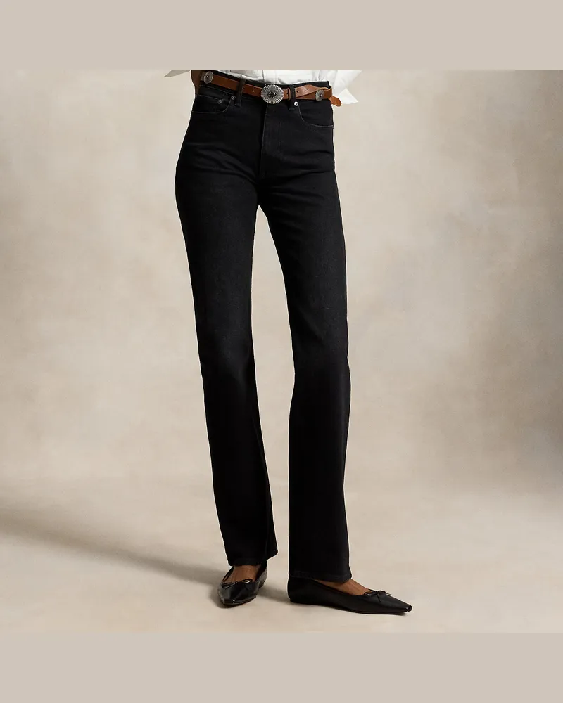 Ralph Lauren Jeans mit hoher Leibhöhe Black