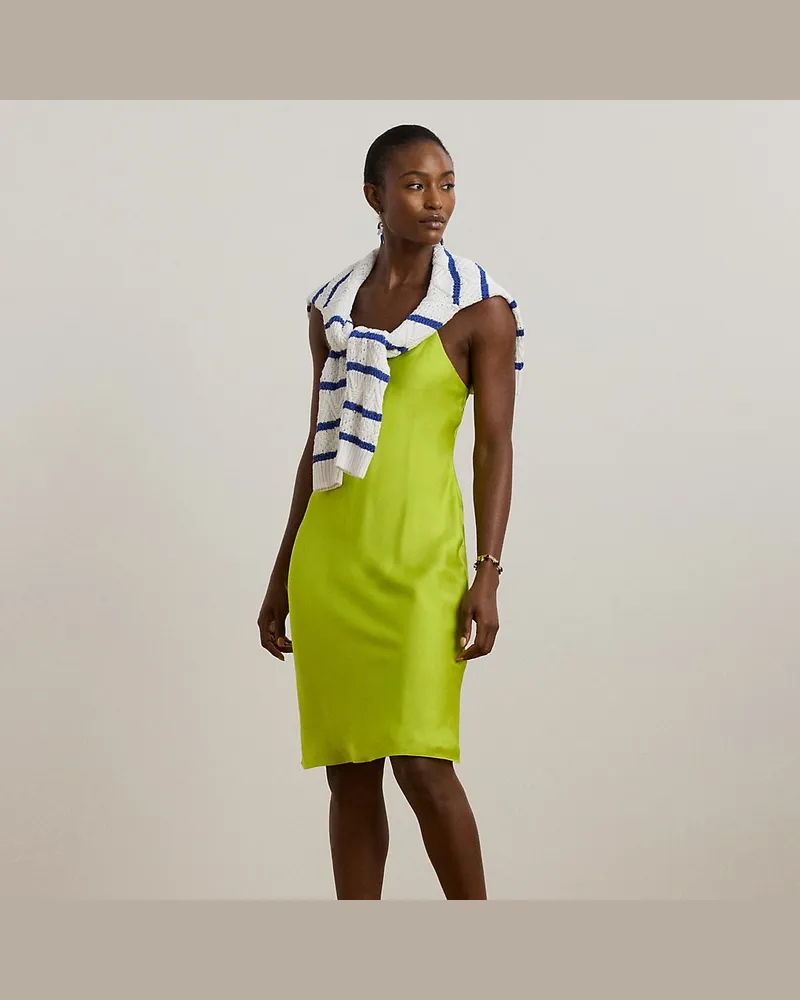Ralph Lauren Trägerkleid aus federleichter Charmeuse Green