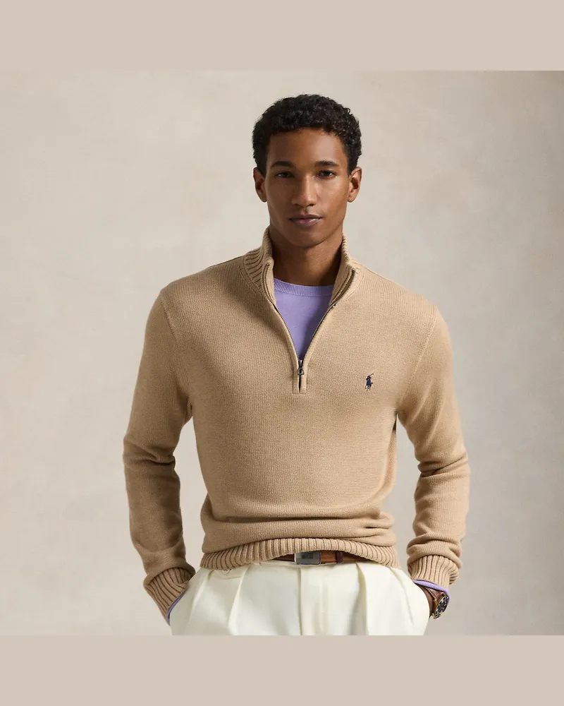 Ralph Lauren Baumwollpullover mit Halbrollkragen Brown