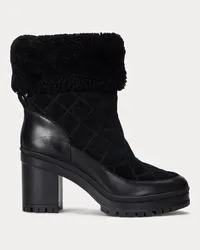 Ralph Lauren Wildleder-Stiefelette Coraline Black