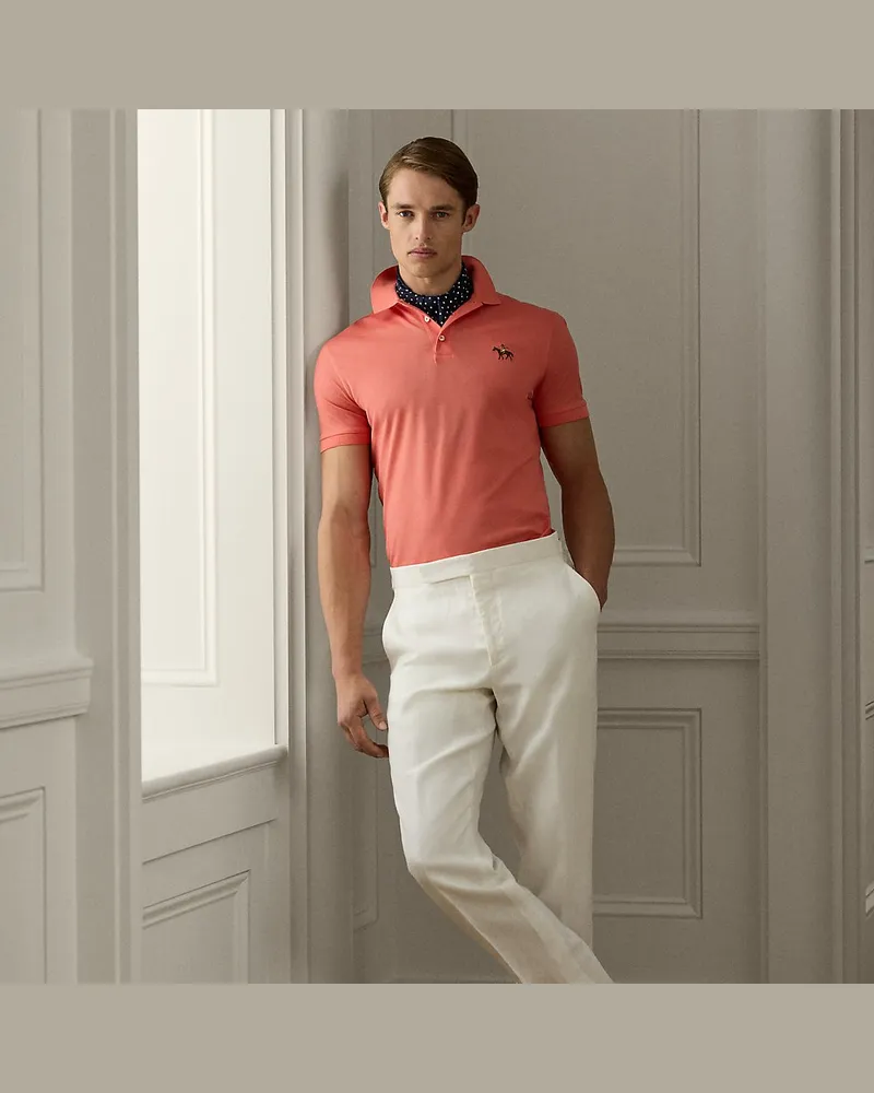 Ralph Lauren Handgeschneiderte Leinenhose Gregory White