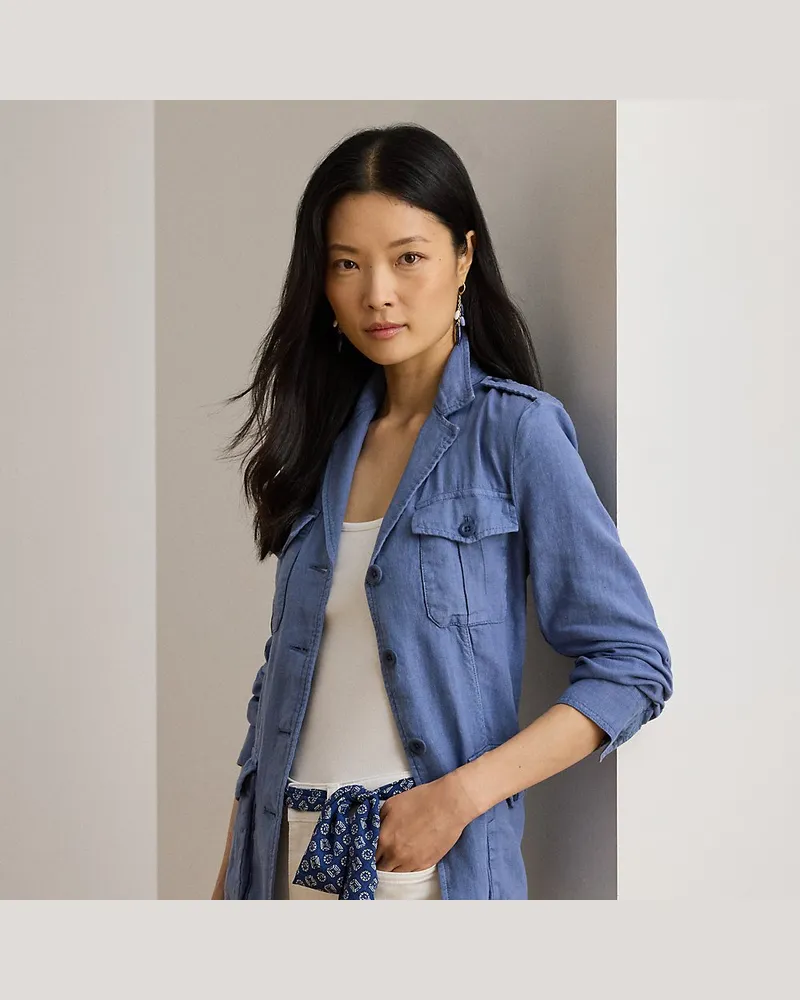 Ralph Lauren Leinenblazer Blue