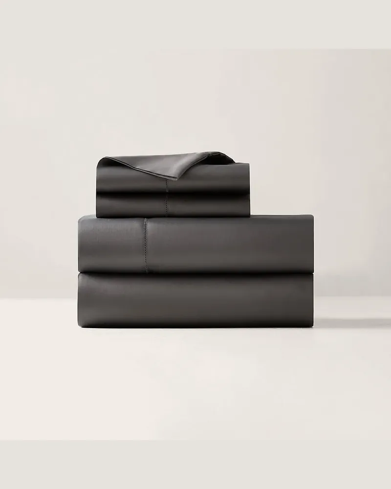 Ralph Lauren Home Bettlaken-Set aus Baumwollatlas Grey
