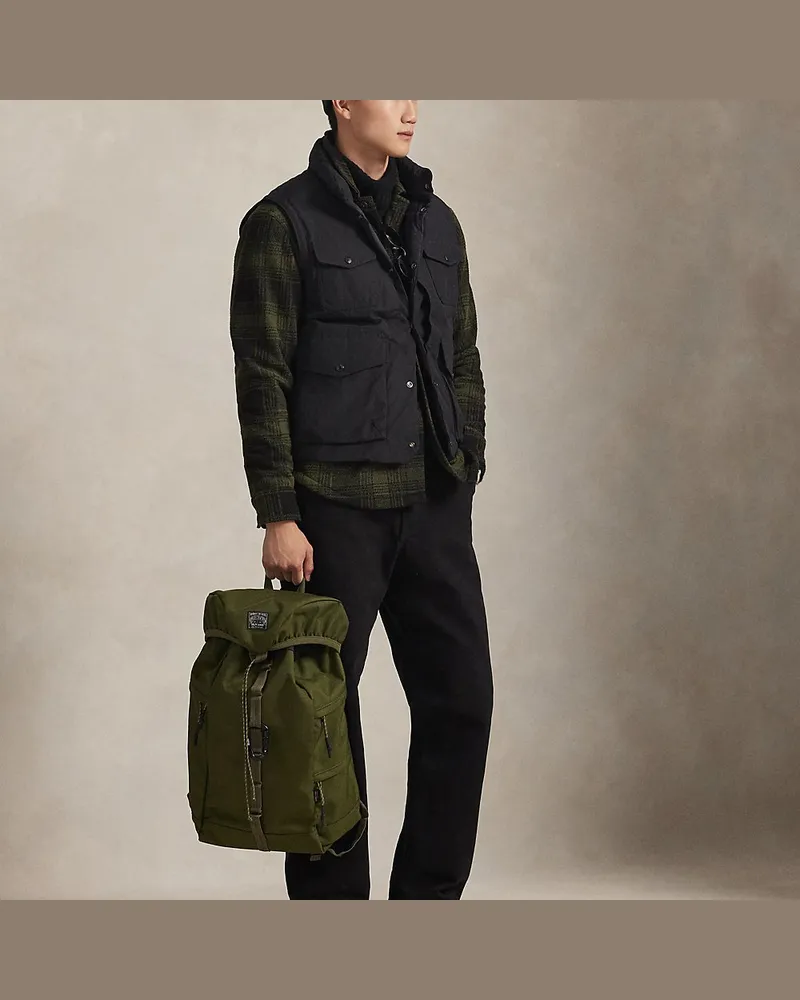 Ralph Lauren Outdoor-Rucksack aus Nylon-Oxford Green