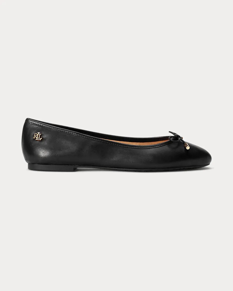 Ralph Lauren Lederballerina Jayna Black