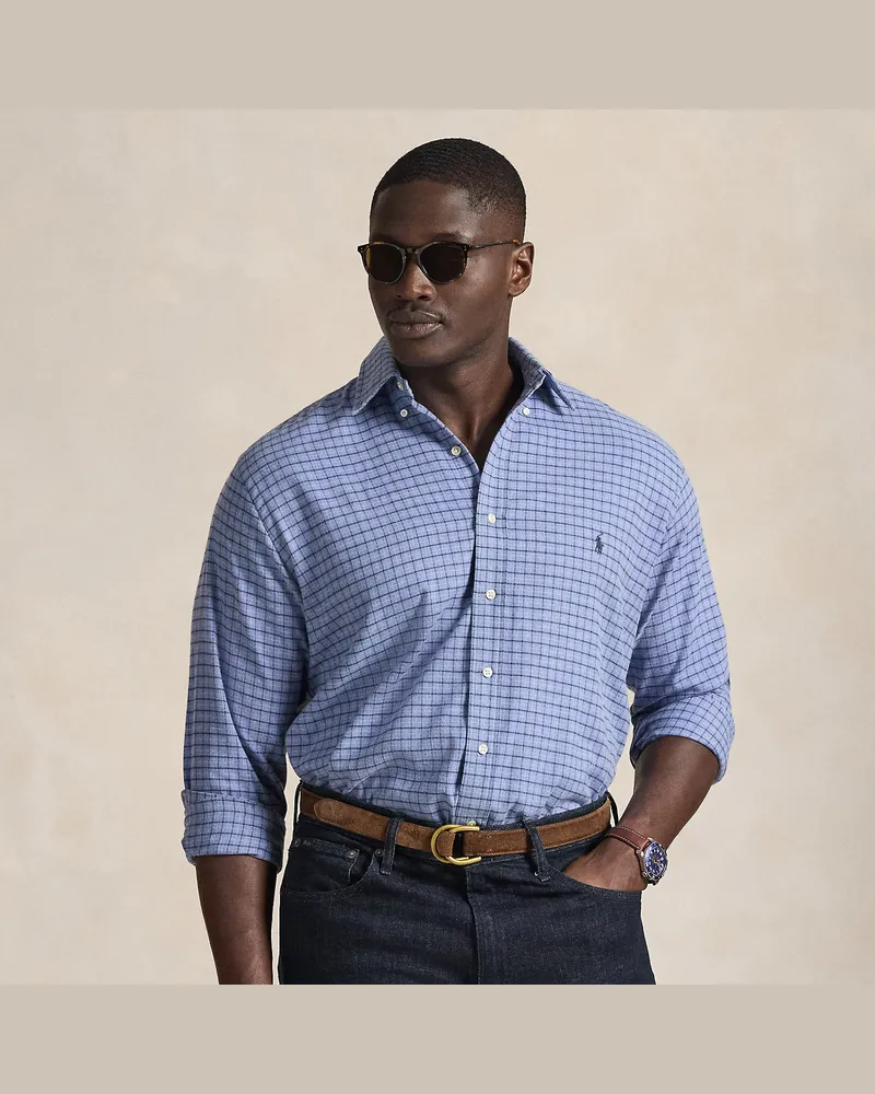 Ralph Lauren Große Größen - Sportshirt aus Twill Blue