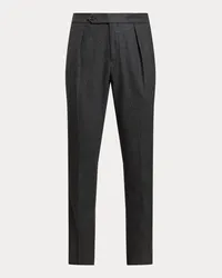 Ralph Lauren Hose aus Wollflanell mit Bundfalten Grey