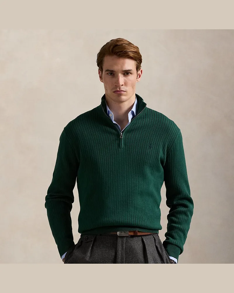 Ralph Lauren Pullover mit Viertelreißverschluss Green