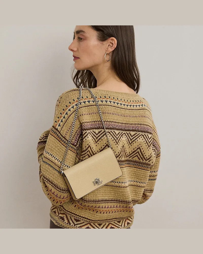 Ralph Lauren Strukturierte Techniktasche zum Umhängen Cream