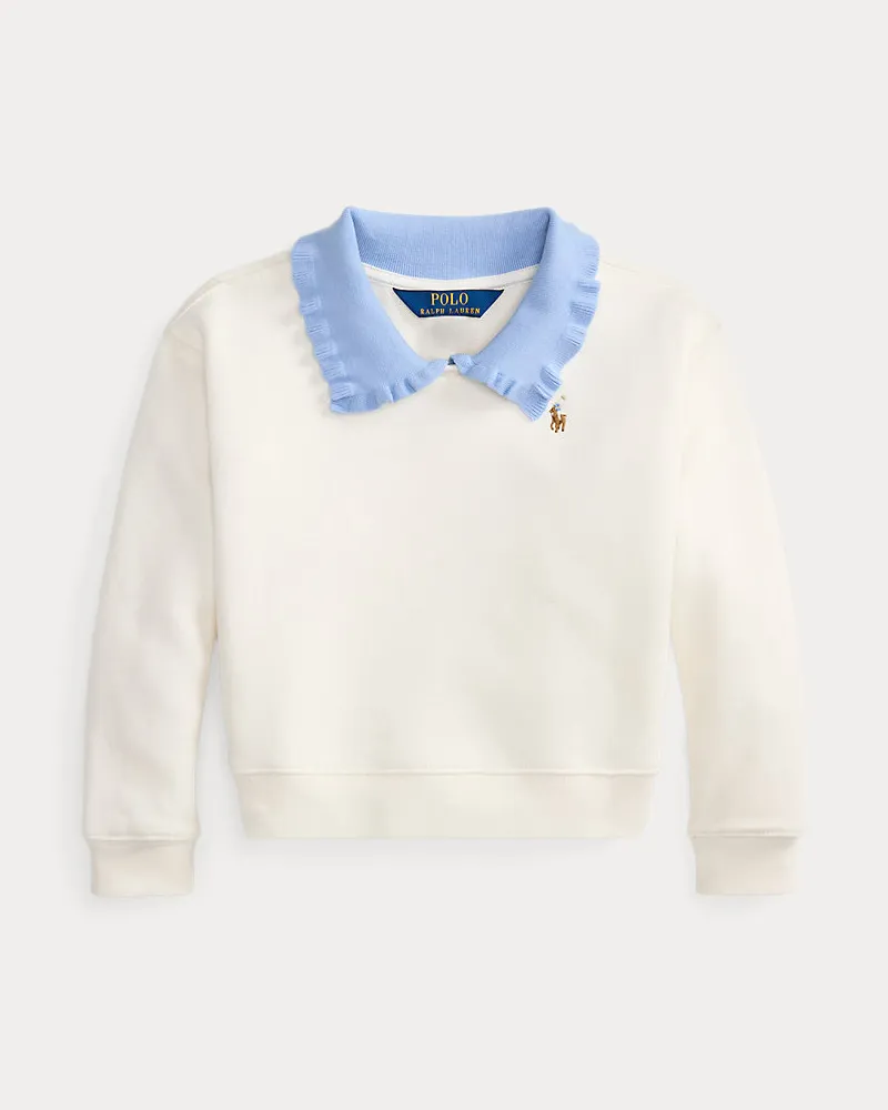 Ralph Lauren Frottee-Sweatshirt mit Kragen White