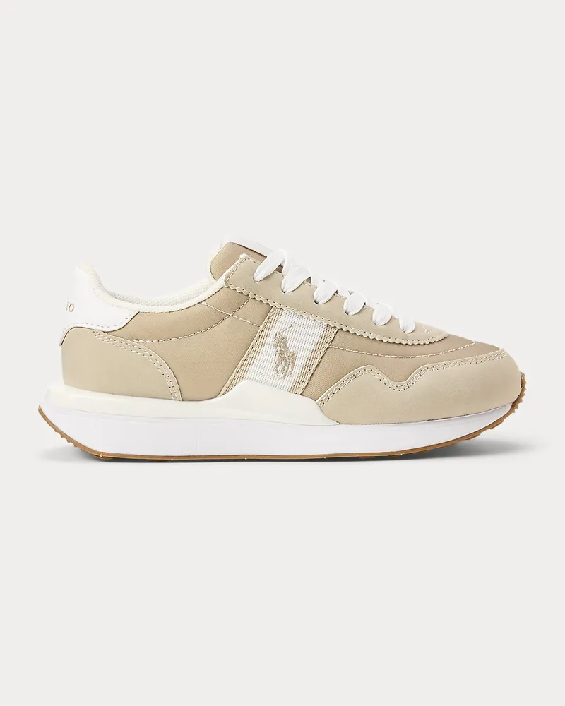 Ralph Lauren Sneaker Train 89 aus Kunstwildleder Tan