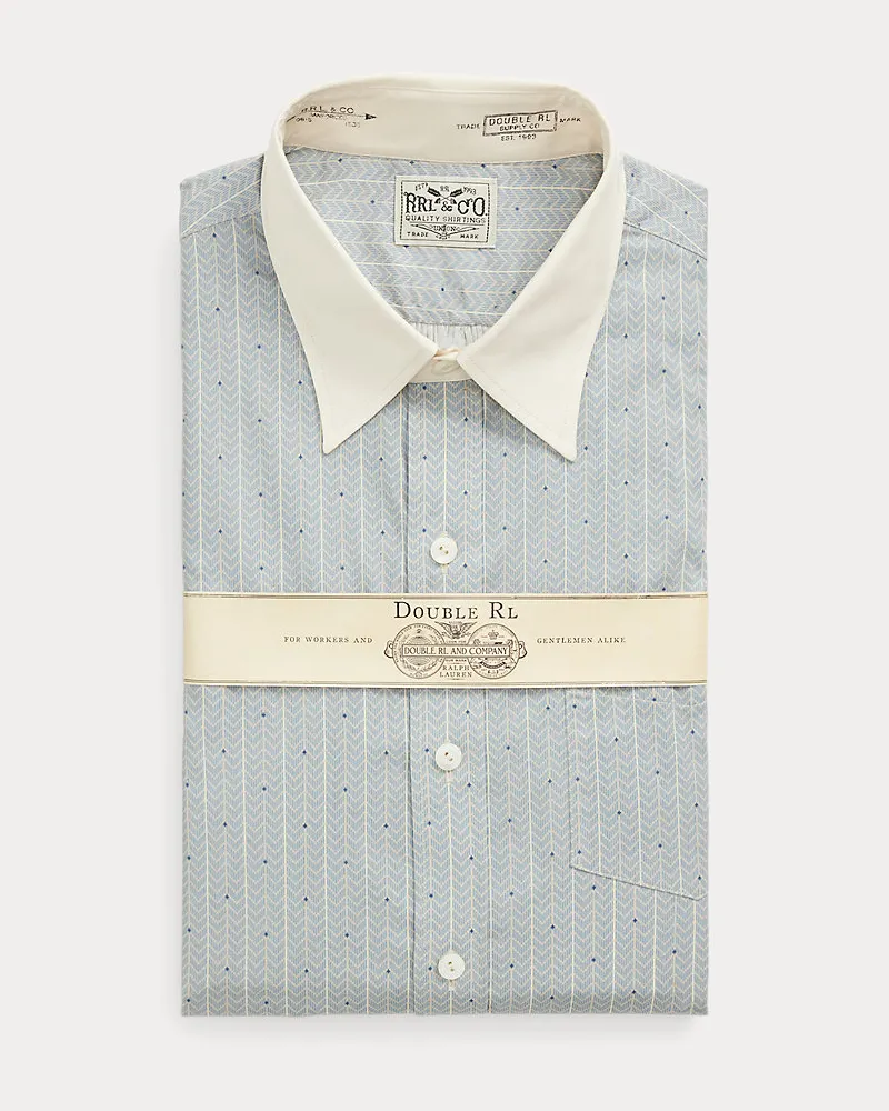 Ralph Lauren Slim-Fit Hemd aus bedrucktem Webstoff Blue