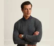 Kaschmirpullover mit Pfauenaugenmuster