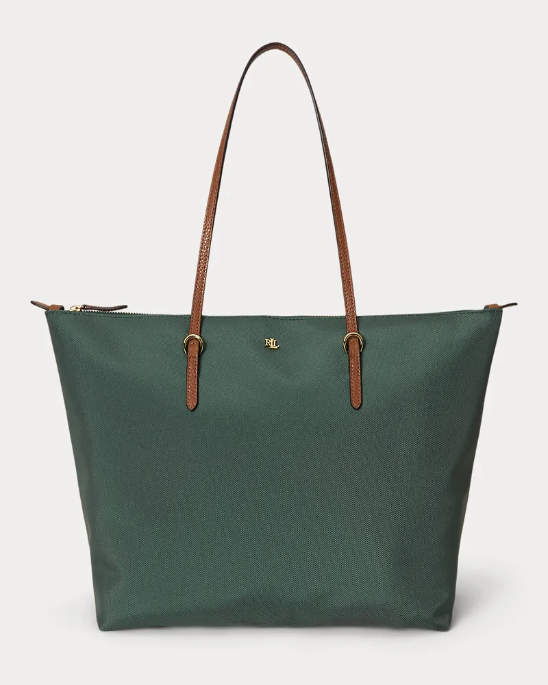 Ralph Lauren Große Nylon-Tragetasche Keaton Green