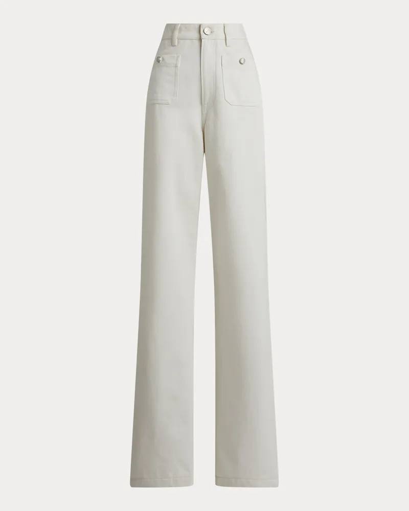 Ralph Lauren Jeans Dylon mit ausgestelltem Bein White