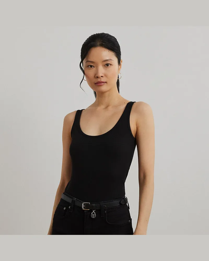 Ralph Lauren Tanktop aus Stretchbaumwolle Black