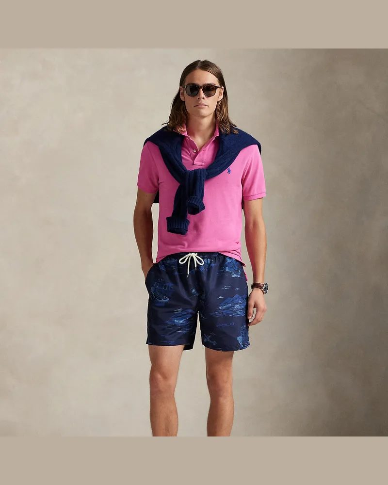 Ralph Lauren Badeshorts Traveler mit Polo Bear Blue