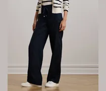 Leinenhose mit weitem Bein