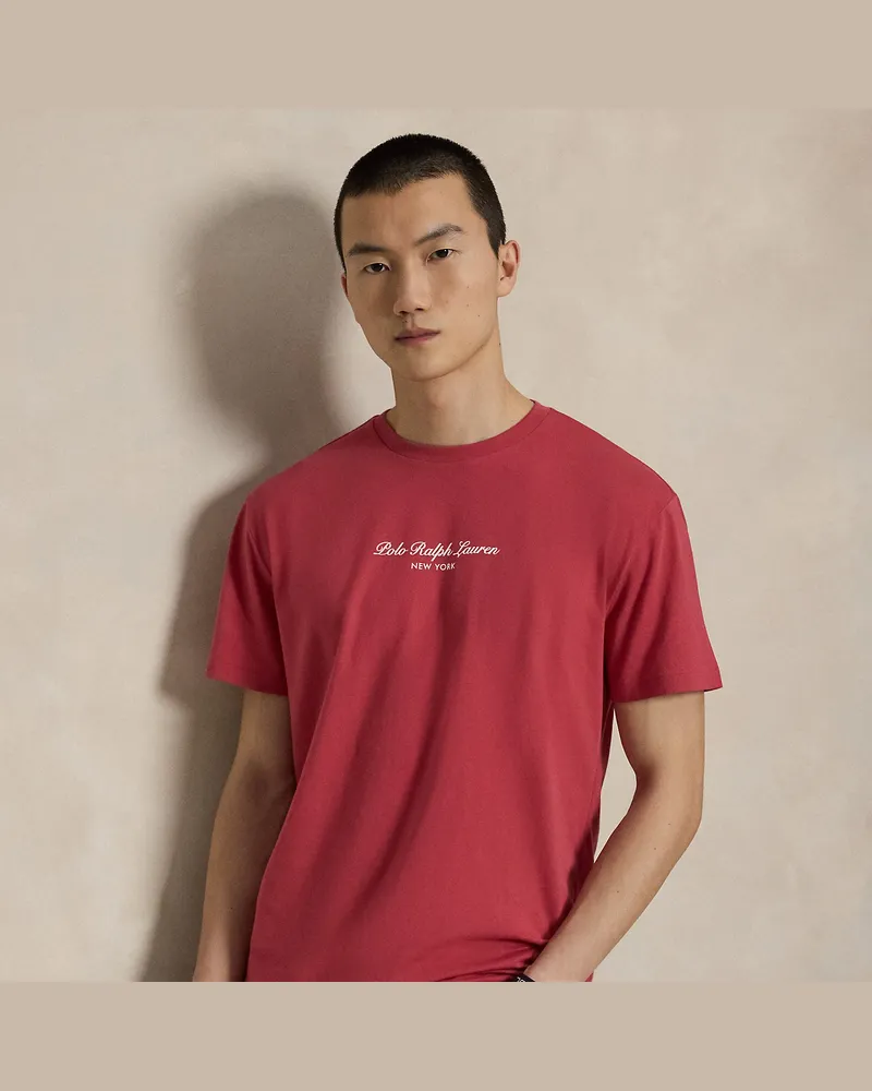 Ralph Lauren Classic-Fit Jersey-T-Shirt mit Logo Red