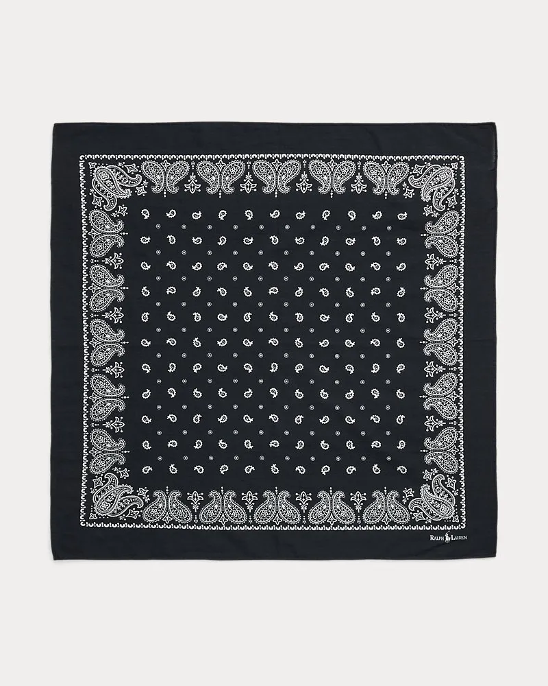 Ralph Lauren Baumwollbandana mit Paisley-Motiv Black