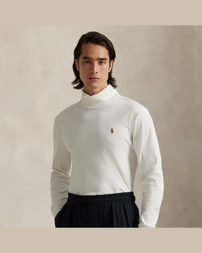 Ralph Lauren Rollkragenpullover aus Baumwolle White