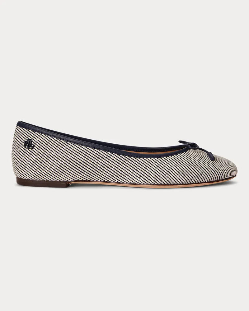 Ralph Lauren Ballerina Jayna aus strukturiertem Twill Natural