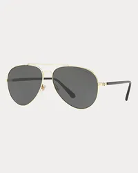 Ralph Lauren Verspiegelte Pilotensonnenbrille Silver